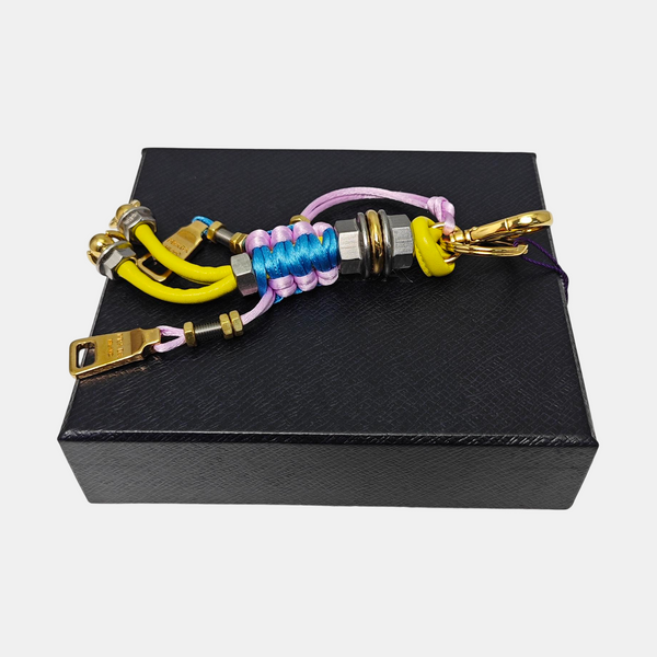 Fabric Bag Charm Multicolor