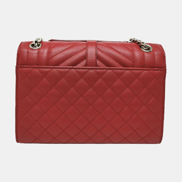 ENVELOPE Medium Quilted Calfskin Red