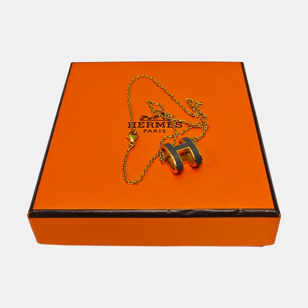 Pop H Metal Gold Necklace