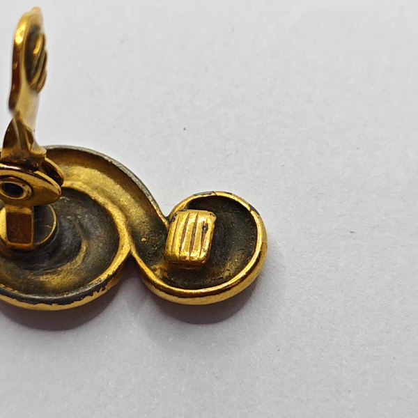 Metal Gold Clip On Earrings