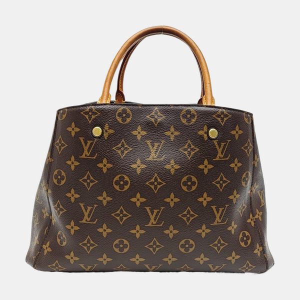 MONTAIGNE Monogram Coated Canvas Brown