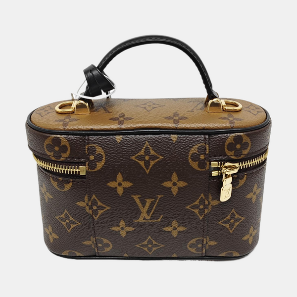Vanity Chain Pouch Monogram Coated Canvas Brown