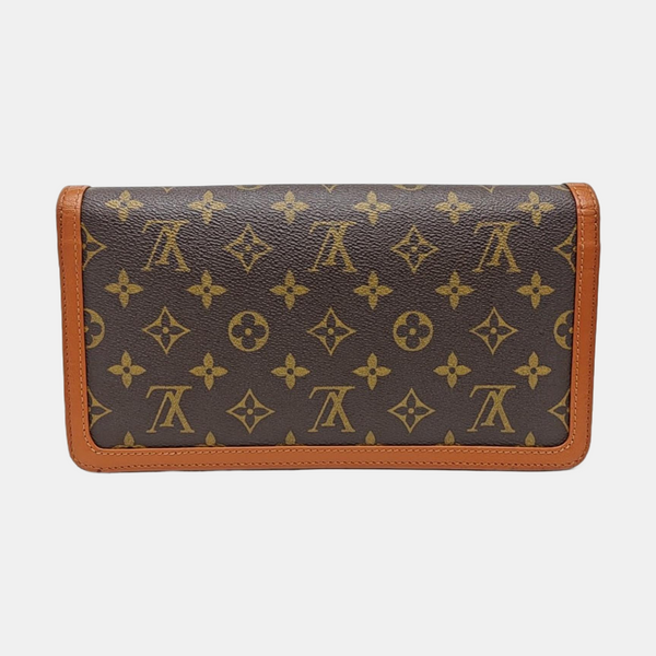 DAME Monogram Coated Canvas Brown