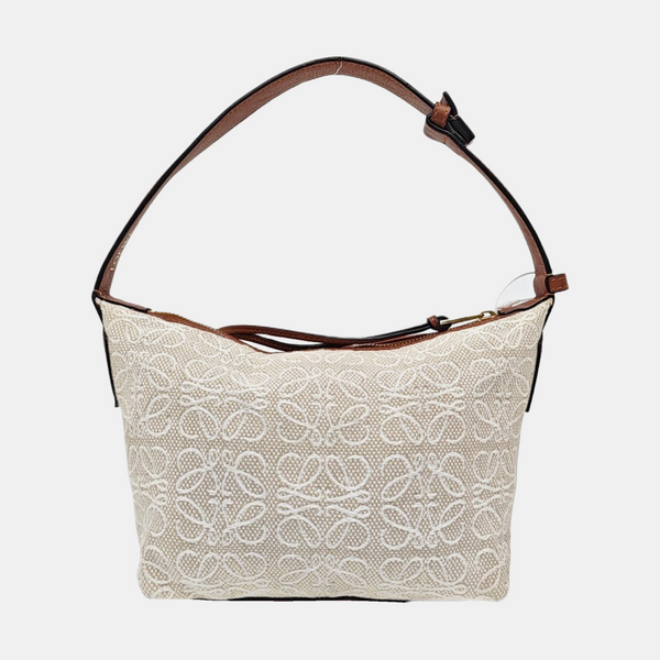 Monogram Canvas Shoulder Bag Beige