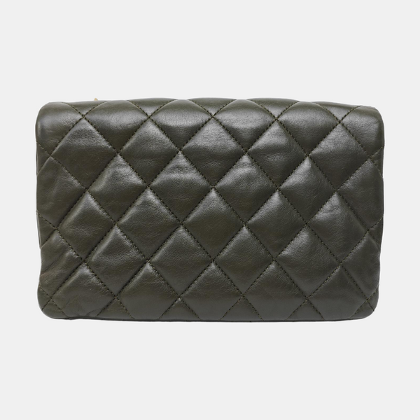 CLASSIC FLAP Mini Quilted Lambskin Green
