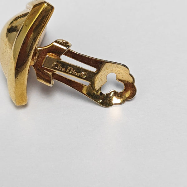 Metal Gold Clip On Earrings
