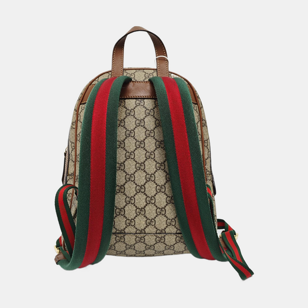 Monogram Coated Canvas Backpack Black