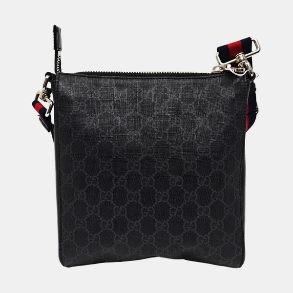 GG Imprime Small Monogram Coated Canvas Black