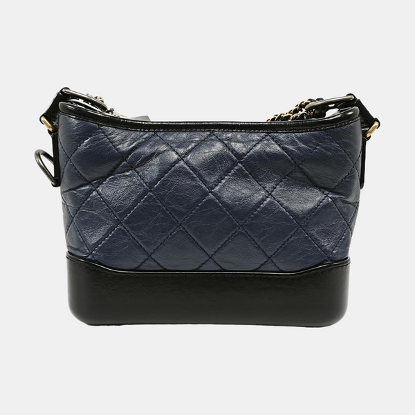 GABRIELLE Small Quilted Calfskin Blue
