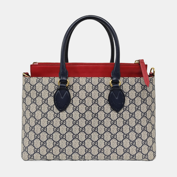 GG Blooms Monogram Coated Canvas Beige