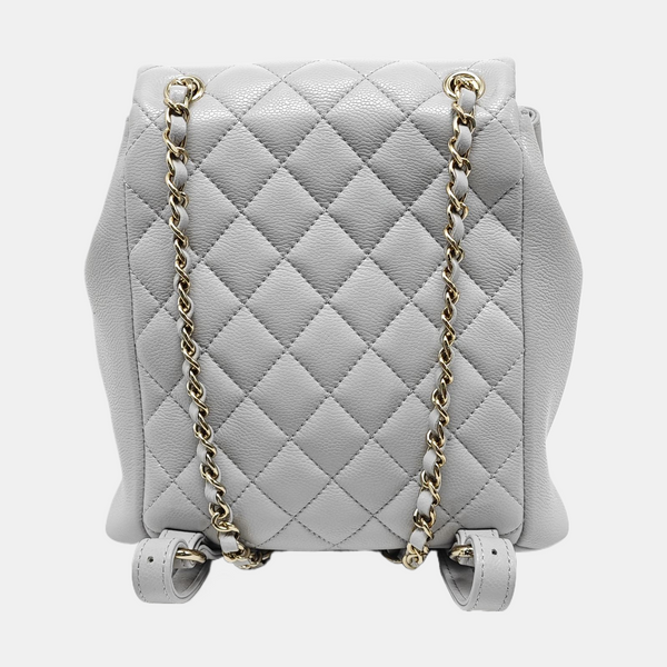 DUMA Quilted Grained Calfskin Gray