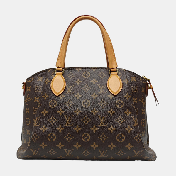 RIVOLI MM Monogram Coated Canvas Brown