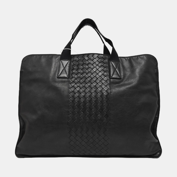 Calfskin Top Handle Bag Black