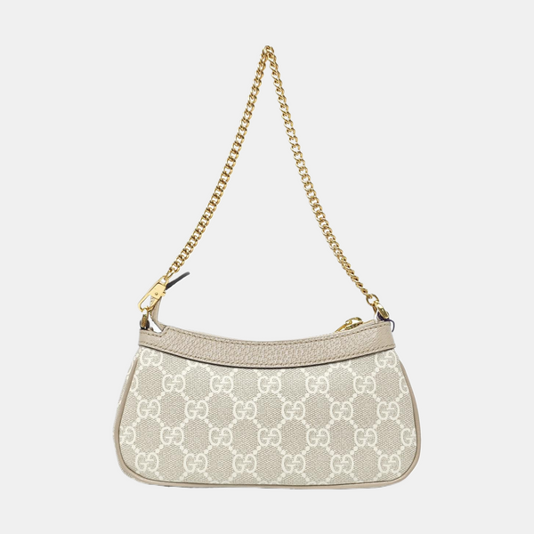 Ophidia Mini Monogram Coated Canvas Beige