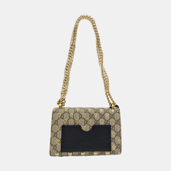 Padlock Small Monogram Coated Canvas Beige