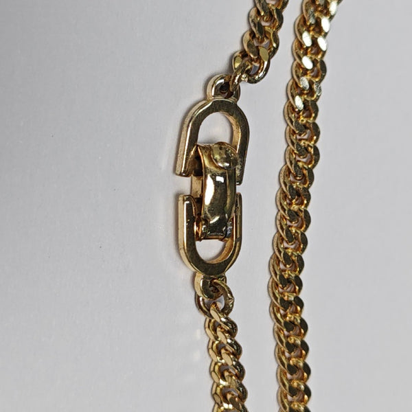 Dior Oblique Metal Gold Necklace