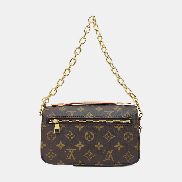 MÉTIS EAST WEST Monogram Coated Canvas Brown