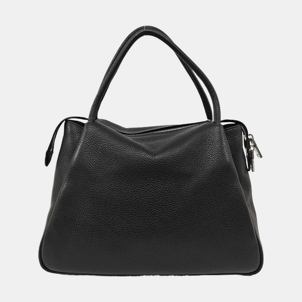 Calfskin Shoulder Bag Black