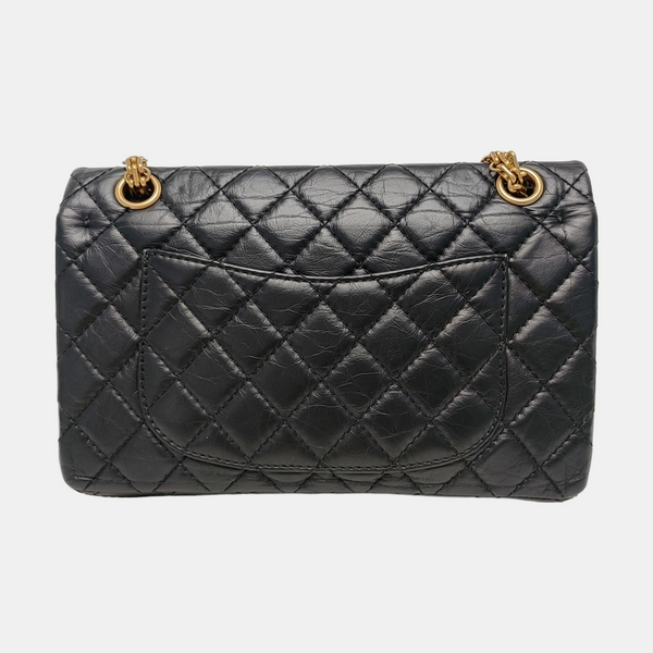 2.55 225 (small) Quilted Calfskin Black