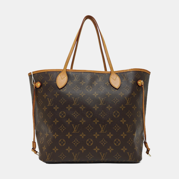 NEVERFULL MM Monogram Coated Canvas Brown