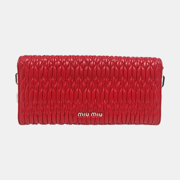 Quilted Lambskin Red