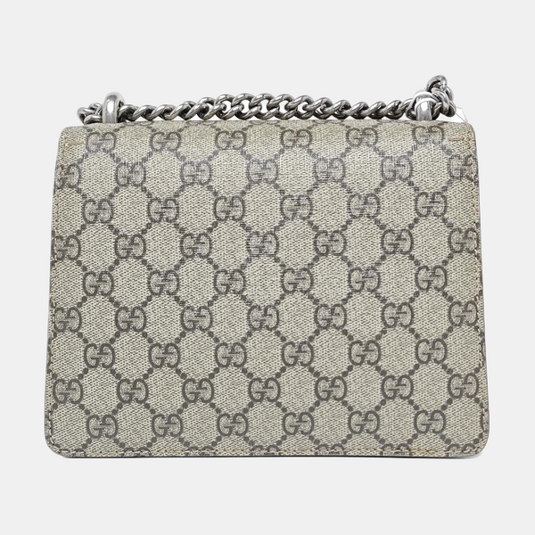 Dionysus Mini Monogram Coated Canvas Beige