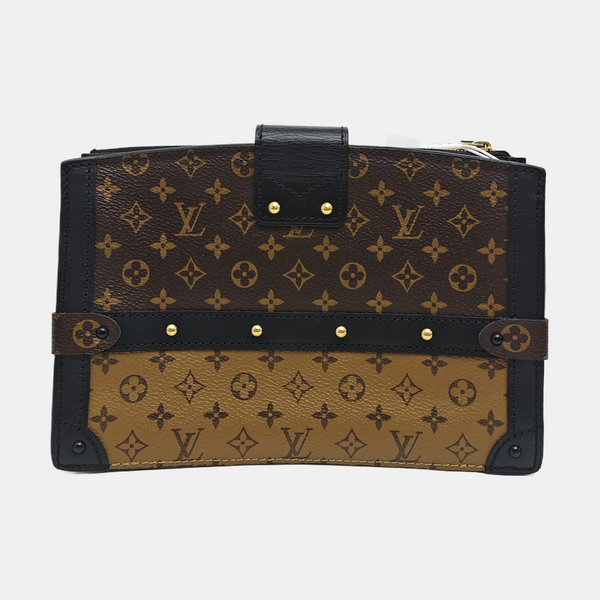 TRUNK Monogram Coated Canvas Brown