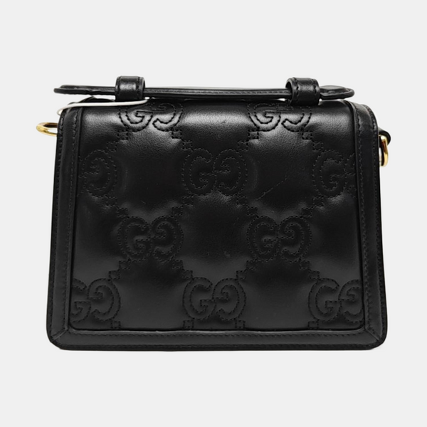 GG Matelassé Quilted Calfskin Black