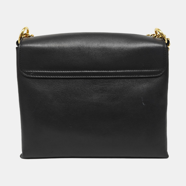 Calfskin Shoulder Bag Black