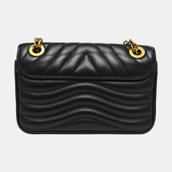 NEW WAVE PM Quilted Calfskin Black