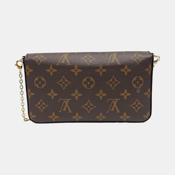 FÉLICIE Monogram Coated Canvas Brown