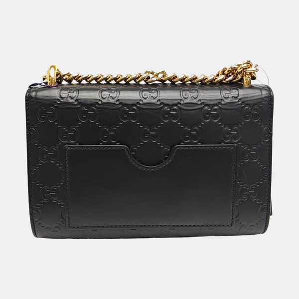 Padlock Small Monogram Calfskin Black