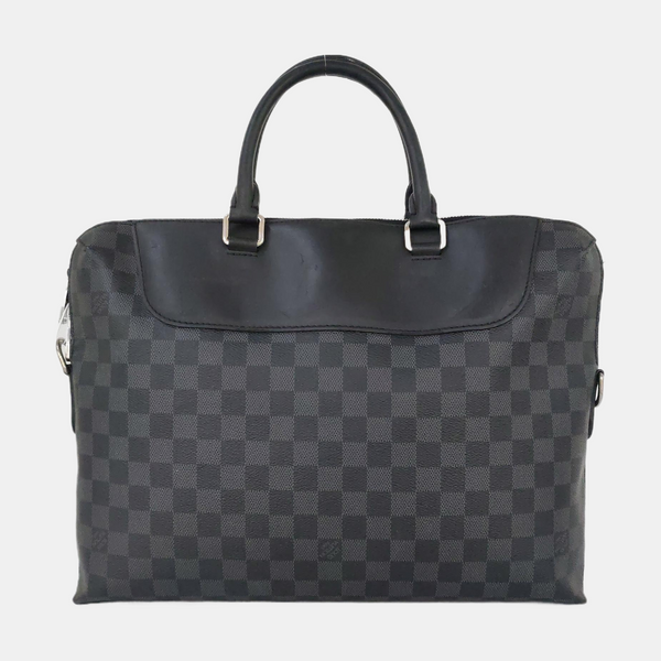 PORTE-DOCUMENTS Damier Graphite Coated Canvas Black