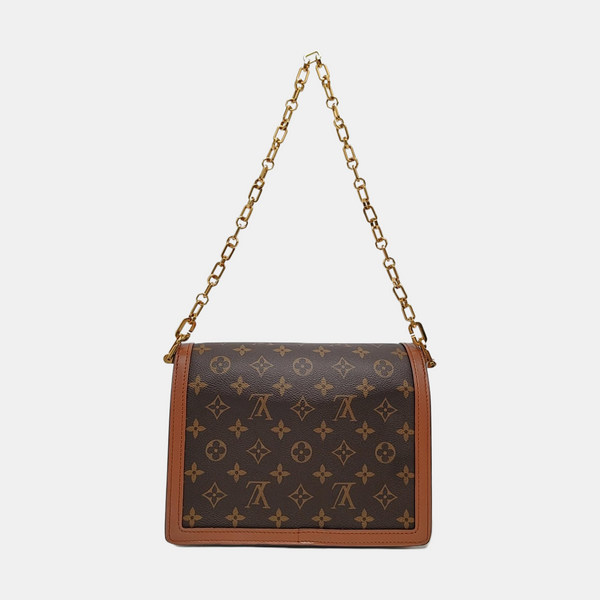 DAUPHINE MM Monogram Coated Canvas Brown