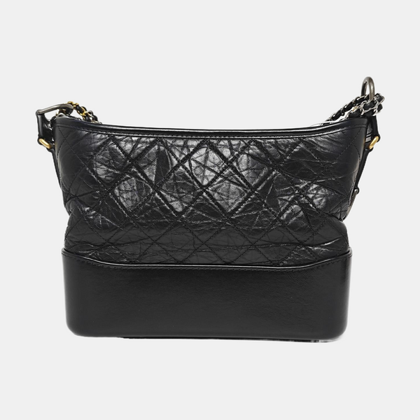 GABRIELLE Quilted Calfskin Black