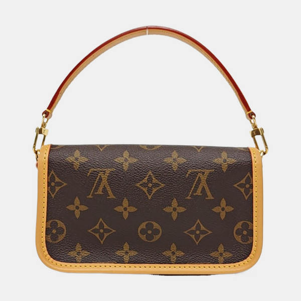 DIANE Nano Monogram Coated Canvas Brown
