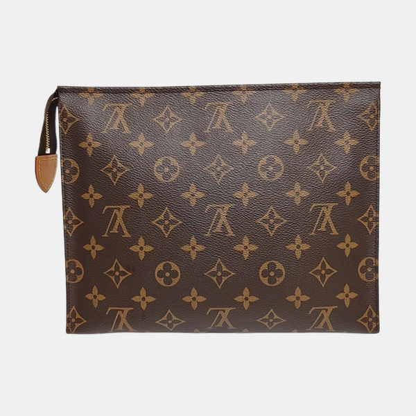 TOILET POCKET 26 Monogram Coated Canvas Brown