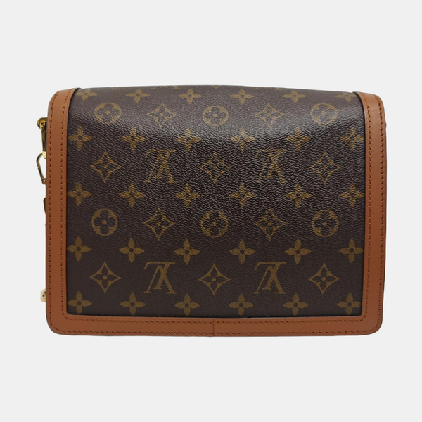 DAUPHINE MM Monogram Coated Canvas Brown