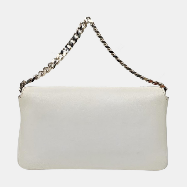 Baguette Micro Calfskin White