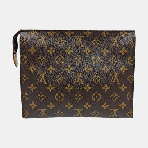 TOILET POCKET 26 Monogram Coated Canvas Brown