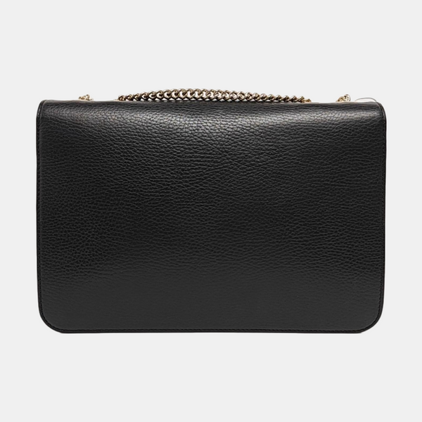 Interlocking G Large Calfskin Black
