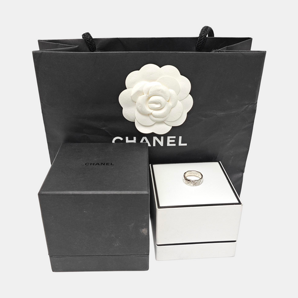 COCOCRUSH 18k White Gold Silver Ring EU 50