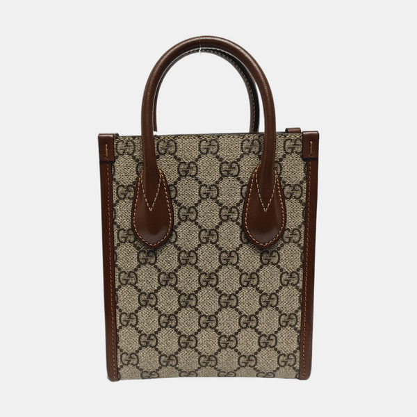 Retro Mini Monogram Coated Canvas Beige
