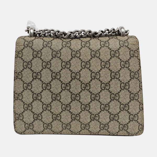Dionysus Mini Monogram Coated Canvas Beige