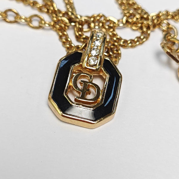 Petit CD Metal Gold Necklace