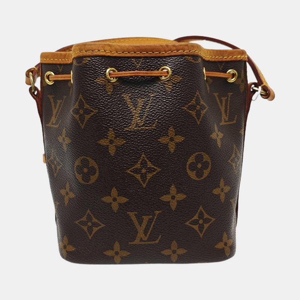 NÉONOÉ Nano Monogram Coated Canvas Brown