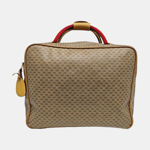 Monogram Coated Canvas Shoulder Bag Brown