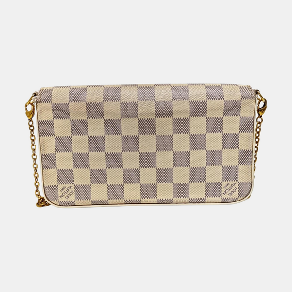 FÉLICIE Damier Azur Coated Canvas White