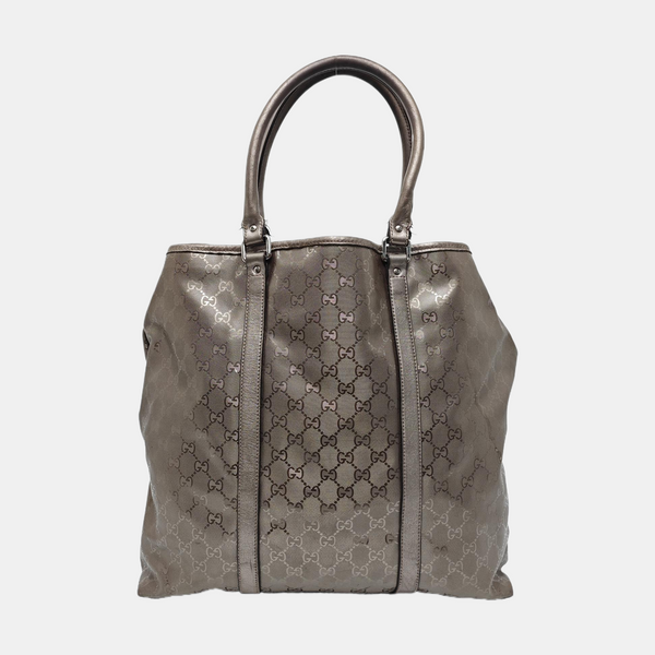 Monogram Coated Canvas Tote Bag Purple