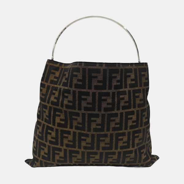 Canvas Top Handle Bag Brown